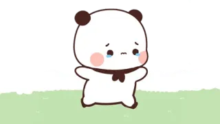 🍩 panda, weinen, traurig, süß, sticker, cartoon telegram sticker