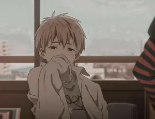 😐 Anime, Chico, Triste, Melancolía, Adolescente telegram sticker