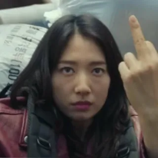 🖕 middle finger, rude, offensive, gesture telegram sticker