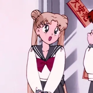 😩 Sailor Moon anime, cartoon, sailor moon, character, girl, school uniform telegram sticker