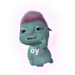 🤘 ëy mostro, carino, divertente, strano, gesto telegram sticker