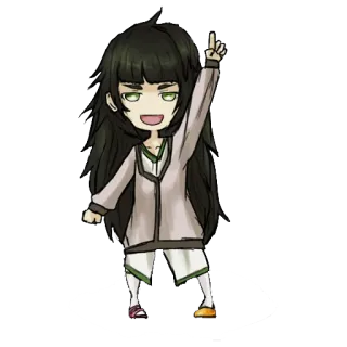 🕺 anime, character, manga, chibi, cute, illustration telegram sticker