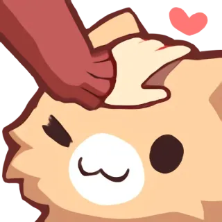♥️ gato, mascota, animal, lindo, kawaii, caricia cabeza, cariño telegram sticker