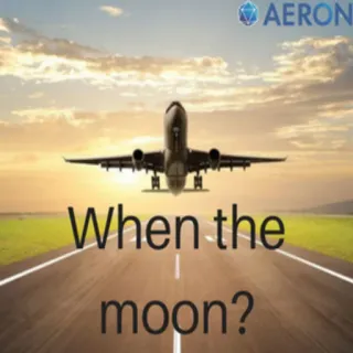 😉 When the moon? aereo, luna, cielo, viaggio, pista telegram sticker