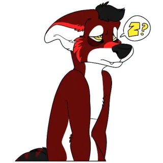 😪 Z? 퍼리, 졸린, 피곤한, 동물, 만화 telegram sticker