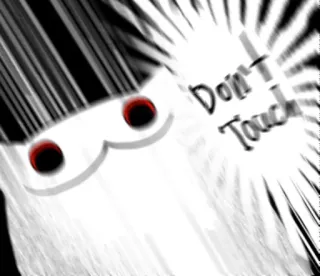 🔴 Don't Touch warning, dont touch, do not touch, alert, danger, caution telegram sticker