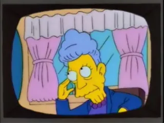 😐 Selma Bouvier The Simpsons 漫画, アニメ, キャラクター, テレビ, シットコム telegram sticker
