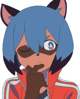🤔 Michiru Kagemori BNA Anime, Furry, Ragazza volpe, BNA, Michiru Kagemori telegram sticker