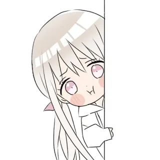 😳 Anime, Manga, Kawaii, Chibi, Stiker, Imut, Gadis telegram sticker