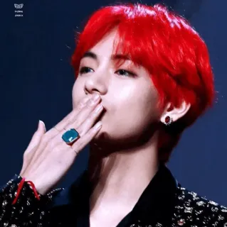 😍 V V, BTS, K-pop, cantor, ídolo, celebridade telegram sticker