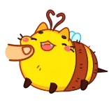 😊 ผึ้ง, น่ารัก, สัตว์, แมลง, การ์ตูน, บิน whatsapp sticker
