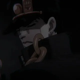🗡 Jotaro Kujo JoJo's Bizarre Adventure anime, manga, jojo, jotaro, jotaro kujo telegram sticker