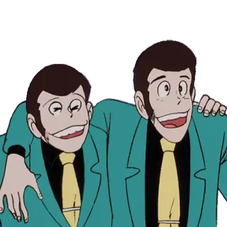 👥 Arsène Lupin III Lupin the 3rd Anime, Cartoon, Lupin der Dritte, Arsène Lupin, Freundschaft telegram sticker