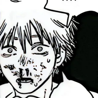 ⚙️ Anime, Manga, Blessure, Sang, Sueur, choqué, blessé telegram sticker