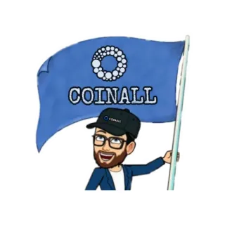 😄 COINALL cripto, bitcoin, moneda, divisa, finanzas whatsapp sticker