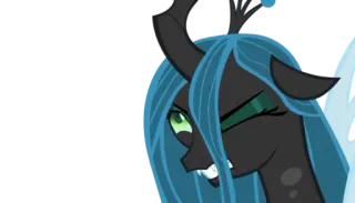 😣 Queen Chrysalis My Little Pony: Friendship Is Magic Pônei, Desenho animado, Vilão, Rainha, Chrysalis telegram sticker