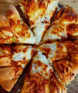 😋 pizza, food, cheese, italian, baked telegram sticker