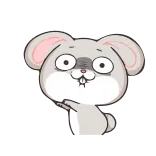 😚 lapin, dessin animé, animal, mignon, kawaii whatsapp sticker
