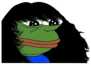 🌚 Pepe the Frog pepe, sapo, meme, meme da internet, emoticon telegram sticker