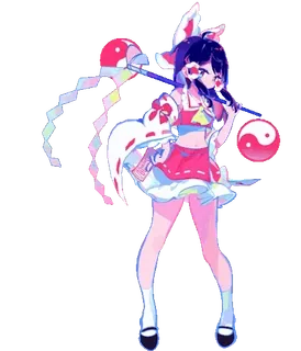 💃 anime, chica, linda, kawaii, manga, personaje, ilustración, arte telegram sticker