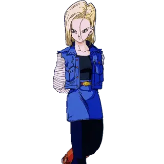 😶 Android 18 Dragon Ball Anime, Android 18, Dragon Ball, Personaggio femminile telegram sticker