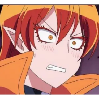 ❤ Anime, Meisje, Personage, Manga, Uitdrukking, Gezicht whatsapp sticker