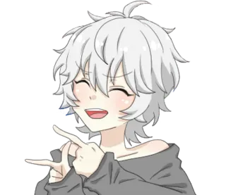 ✌️ Animé, Manga, Dessin animé, Personnage, Art, Illustration whatsapp sticker
