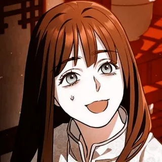 ☀️ mulher, anime, personagem, sorrindo, retrato, garota, desenho animado whatsapp sticker