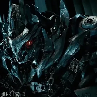 🤓 Megatron Transformers EARTH9288 robot, transformers, megatron, decepticon, film, science-fiction, méchant telegram sticker