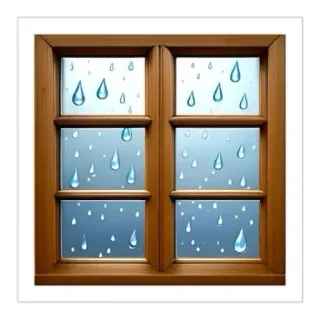 🪟 cửa sổ, mưa, thời tiết, giọt nước, kính, ô cửa whatsapp sticker