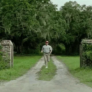 🏃♂ Forrest Gump Laufen, Mann, Film, Historisch, Wald, Gump telegram sticker