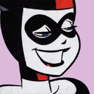🦇 Harley Quinn ฮาร์ลีย์ ควินน์, ดีซีคอมมิกส์, ตัวร้าย, การ์ตูน, โจ๊กเกอร์ telegram sticker