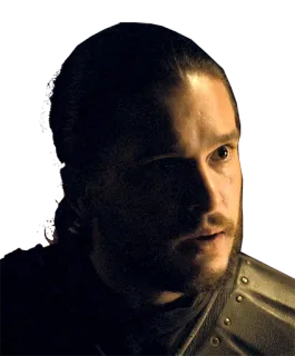 😳 Jon Snow Game of Thrones Jon Snow, Game of Thrones, Kit Harington, serie TV, personaggio, fantasy telegram sticker