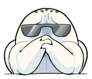 ⏳ personnage, cool, lunettes, penser, manigance telegram sticker