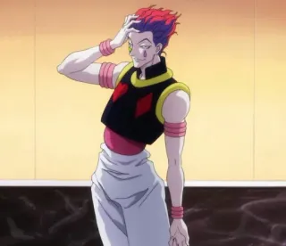 😘 Hisoka Hunter x Hunter Anime, Villano, Mago, Cazador whatsapp sticker