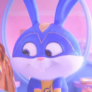 🐰 Snowball The Secret Life of Pets bunny, rabbit, animal, cartoon, pet, cute, animated whatsapp sticker
