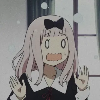 💛 Chika Fujiwara Kaguya-sama: Love Is War anime, spaventato, scioccato, Chika, Fujiwara, Kaguya-sama telegram sticker