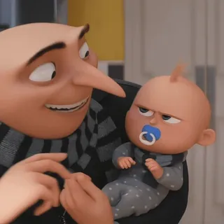 ✨️ Gru Despicable Me Gru, Baby, Ich Einfach Unverbesserlich, animiert, Cartoon, Film telegram sticker