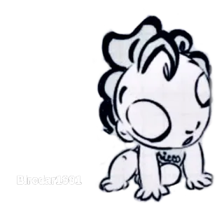 😴 Neco Baby, Cartoon, Kind, Strichzeichnung telegram sticker
