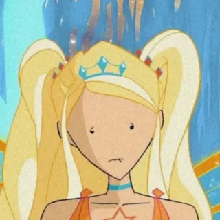 🤩 Stella Winx Club Мультфильм, Аниме, Фея, Девочка-волшебница, Блондинка, Стелла, Винкс Клаб telegram sticker