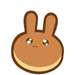 😭 кролик, заяц, милый, животное, мультик, каваи telegram sticker