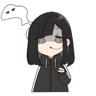 🧐 Anime, Chica, Sticker, Lindo, Dibujos animados, Chibi whatsapp sticker