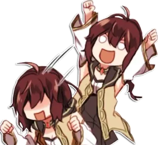 🎉 Anime, Cartoni animati, Felice, Emozionato, Festa, Ballando telegram sticker