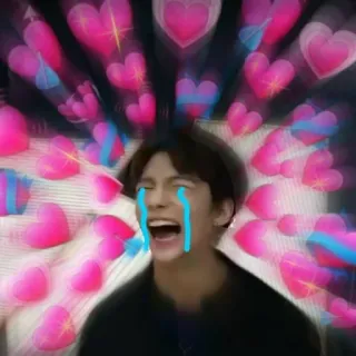 💜 Liebe, Herzen, weinen, Zuneigung, feierlich whatsapp sticker