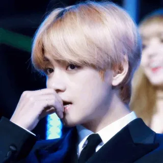 😒 V kpop, bts, v, taehyung, cantor, artista telegram sticker