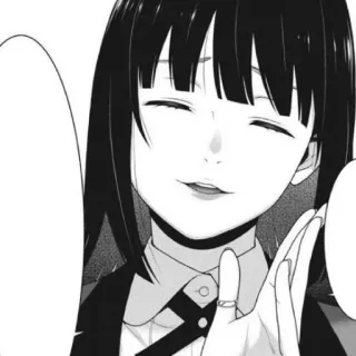 ♣️ Yumeko Jabami Kakegurui anime, manga, kakegurui, yumeko jabami, gambling, school, high stakes telegram sticker