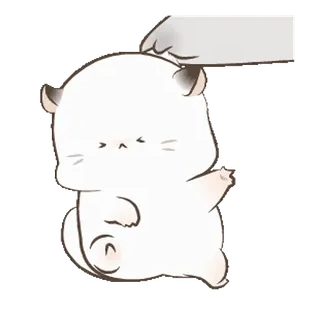 😖 binatang, imut, hewan peliharaan, hamster, menggemaskan, kartun telegram sticker