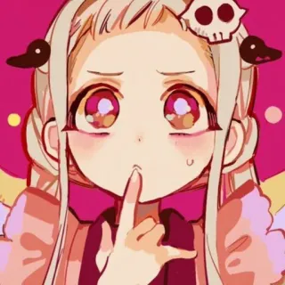 🤔 Yashiro Nene Toilet-bound Hanako-kun Anime, Manga, Personaggio, Carino, Studentessa telegram sticker