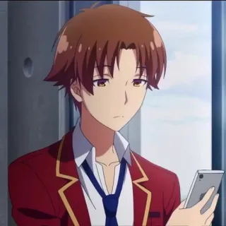 🔗 Ayanokoji Kiyotaka Classroom of the Elite Anime, Schule, Junge, Schüler whatsapp sticker