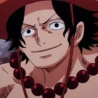 ♠ Portgas D. Ace One Piece 动漫, 海贼王, 波特卡斯·D·艾斯, 海盗, 角色 telegram sticker